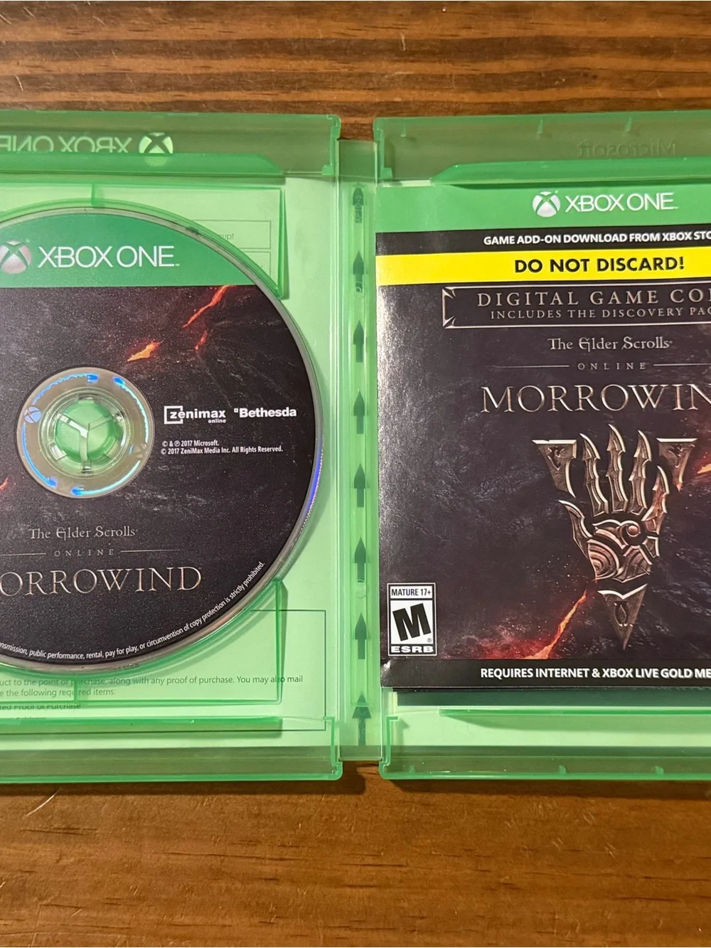 Elder Scrolls Online Morrowind - Microsoft Xbox One Authentic